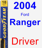 Driver Wiper Blade for 2004 Ford Ranger - Premium