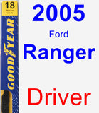 Driver Wiper Blade for 2005 Ford Ranger - Premium