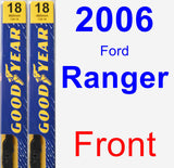Front Wiper Blade Pack for 2006 Ford Ranger - Premium