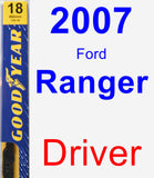 Driver Wiper Blade for 2007 Ford Ranger - Premium