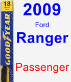 Passenger Wiper Blade for 2009 Ford Ranger - Premium