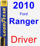 Driver Wiper Blade for 2010 Ford Ranger - Premium