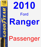 Passenger Wiper Blade for 2010 Ford Ranger - Premium