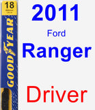 Driver Wiper Blade for 2011 Ford Ranger - Premium