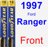 Front Wiper Blade Pack for 1997 Ford Ranger - Premium