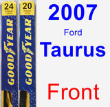 Front Wiper Blade Pack for 2007 Ford Taurus - Premium