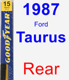 Rear Wiper Blade for 1987 Ford Taurus - Premium