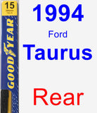 Rear Wiper Blade for 1994 Ford Taurus - Premium