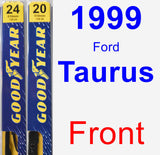 Front Wiper Blade Pack for 1999 Ford Taurus - Premium