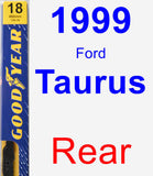 Rear Wiper Blade for 1999 Ford Taurus - Premium