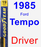 Driver Wiper Blade for 1985 Ford Tempo - Premium