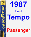 Passenger Wiper Blade for 1987 Ford Tempo - Premium