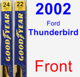 Front Wiper Blade Pack for 2002 Ford Thunderbird - Premium