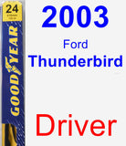 Driver Wiper Blade for 2003 Ford Thunderbird - Premium