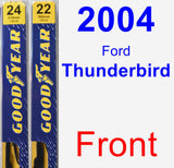 Front Wiper Blade Pack for 2004 Ford Thunderbird - Premium