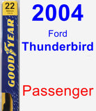 Passenger Wiper Blade for 2004 Ford Thunderbird - Premium