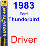 Driver Wiper Blade for 1983 Ford Thunderbird - Premium
