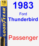 Passenger Wiper Blade for 1983 Ford Thunderbird - Premium