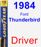 Driver Wiper Blade for 1984 Ford Thunderbird - Premium