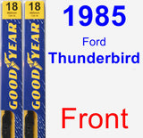 Front Wiper Blade Pack for 1985 Ford Thunderbird - Premium