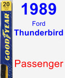 Passenger Wiper Blade for 1989 Ford Thunderbird - Premium