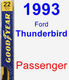 Passenger Wiper Blade for 1993 Ford Thunderbird - Premium
