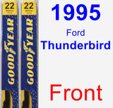 Front Wiper Blade Pack for 1995 Ford Thunderbird - Premium