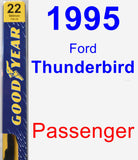 Passenger Wiper Blade for 1995 Ford Thunderbird - Premium