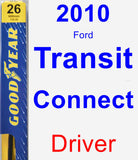 Driver Wiper Blade for 2010 Ford Transit Connect - Premium