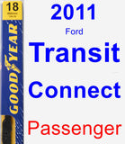 Passenger Wiper Blade for 2011 Ford Transit Connect - Premium