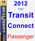 Passenger Wiper Blade for 2012 Ford Transit Connect - Premium