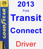 Driver Wiper Blade for 2013 Ford Transit Connect - Premium