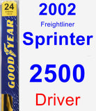 Driver Wiper Blade for 2002 Freightliner Sprinter 2500 - Premium
