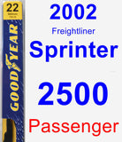 Passenger Wiper Blade for 2002 Freightliner Sprinter 2500 - Premium