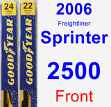 Front Wiper Blade Pack for 2006 Freightliner Sprinter 2500 - Premium