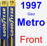Front Wiper Blade Pack for 1997 Geo Metro - Premium