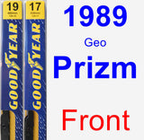 Front Wiper Blade Pack for 1989 Geo Prizm - Premium