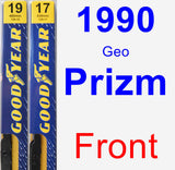 Front Wiper Blade Pack for 1990 Geo Prizm - Premium