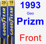 Front Wiper Blade Pack for 1993 Geo Prizm - Premium