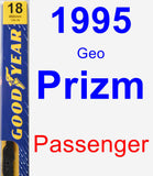 Passenger Wiper Blade for 1995 Geo Prizm - Premium