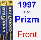 Front Wiper Blade Pack for 1997 Geo Prizm - Premium