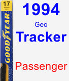 Passenger Wiper Blade for 1994 Geo Tracker - Premium