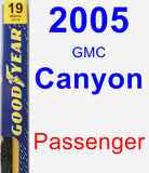 Passenger Wiper Blade for 2005 GMC Canyon - Premium