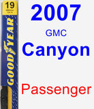 Passenger Wiper Blade for 2007 GMC Canyon - Premium