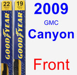 Front Wiper Blade Pack for 2009 GMC Canyon - Premium
