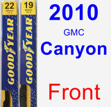 Front Wiper Blade Pack for 2010 GMC Canyon - Premium