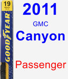 Passenger Wiper Blade for 2011 GMC Canyon - Premium