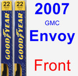 Front Wiper Blade Pack for 2007 GMC Envoy - Premium