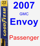 Passenger Wiper Blade for 2007 GMC Envoy - Premium