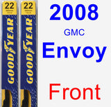 Front Wiper Blade Pack for 2008 GMC Envoy - Premium